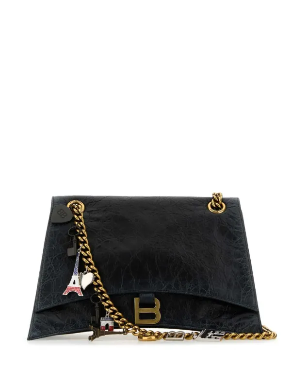 Balenciaga Crush Chain ショルダーバッグ | ブラック | FARFETCH JP