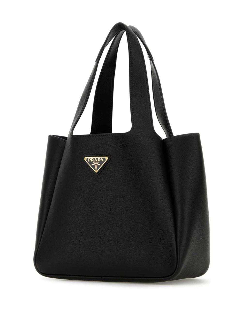 Prada triangle-logo tote bag - Zwart