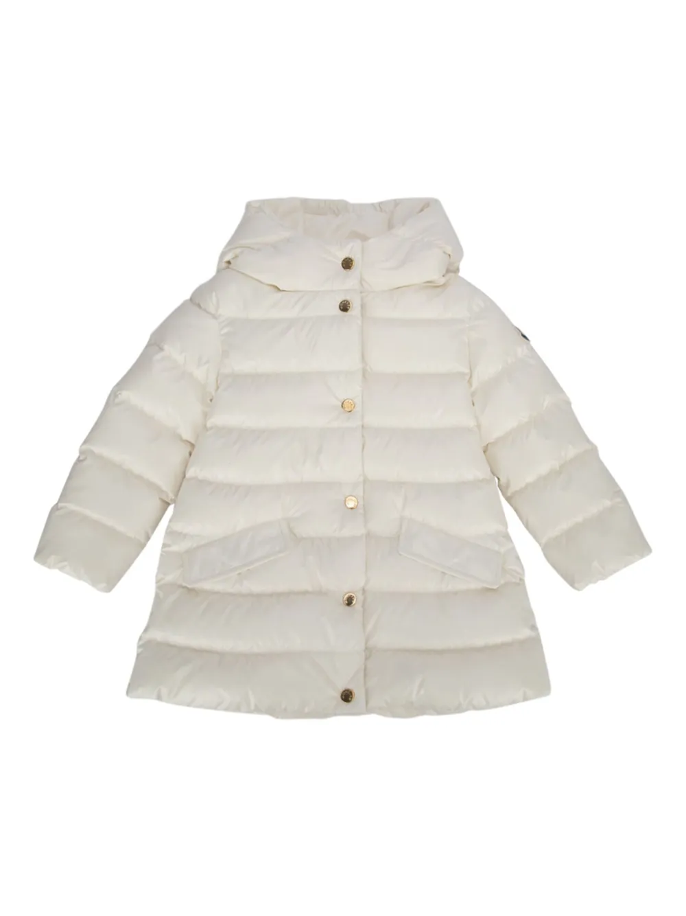 Moncler Enfant Gewatteerd jack met logopatch Wit