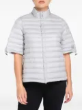 Add short-sleeve quilted jacket - Grey