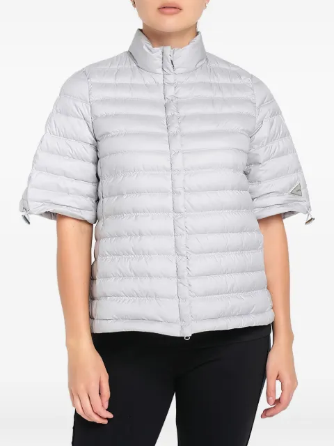 Add short-sleeve quilted jacket