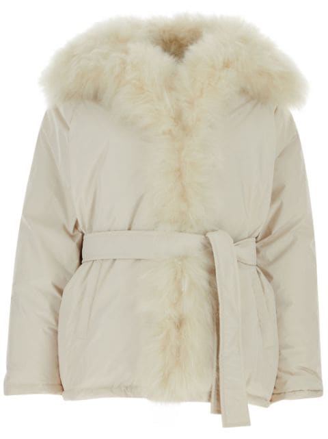 Yves Salomon belted puffer jacket