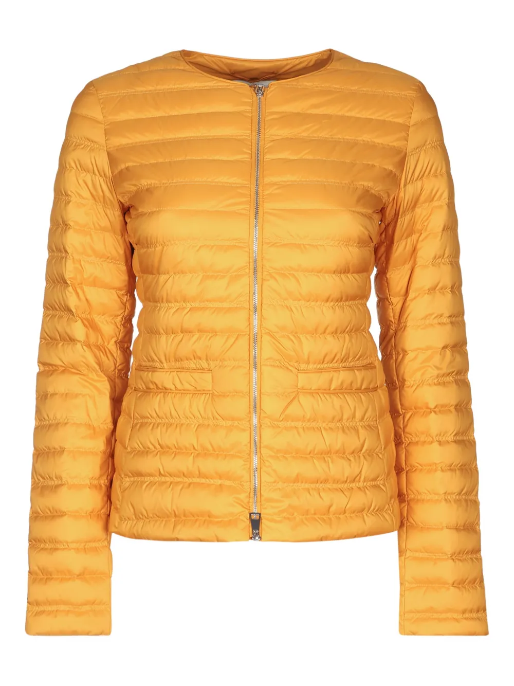 Add quilted jacket | Orange | Image 1