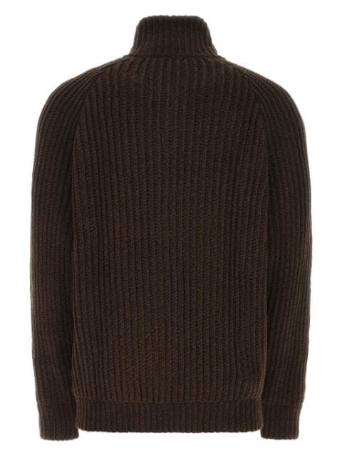 roll neck knit sweatshirt 