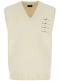 We11done logo-embellished vest - Neutrals