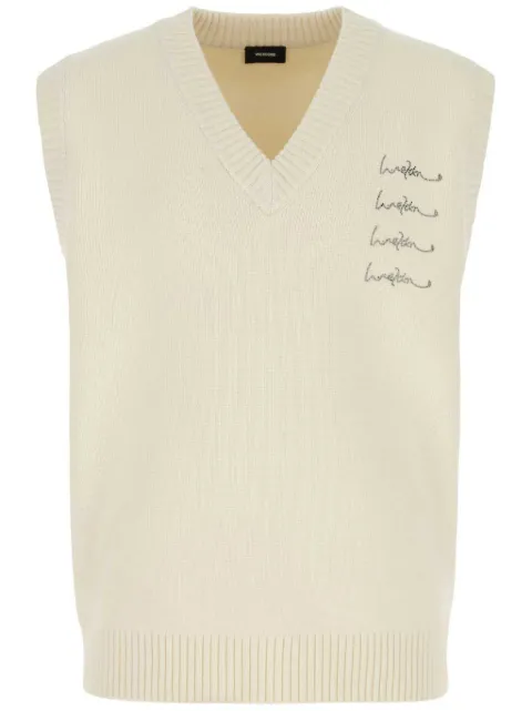 We11done logo-embellished vest
