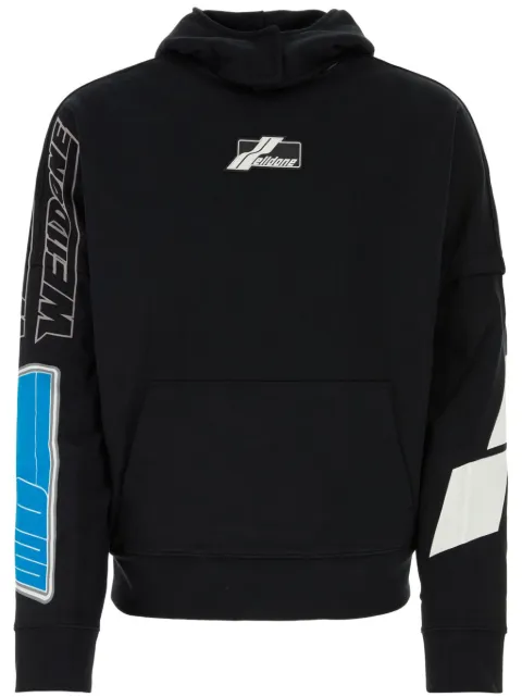 We11done logo-print hoodie