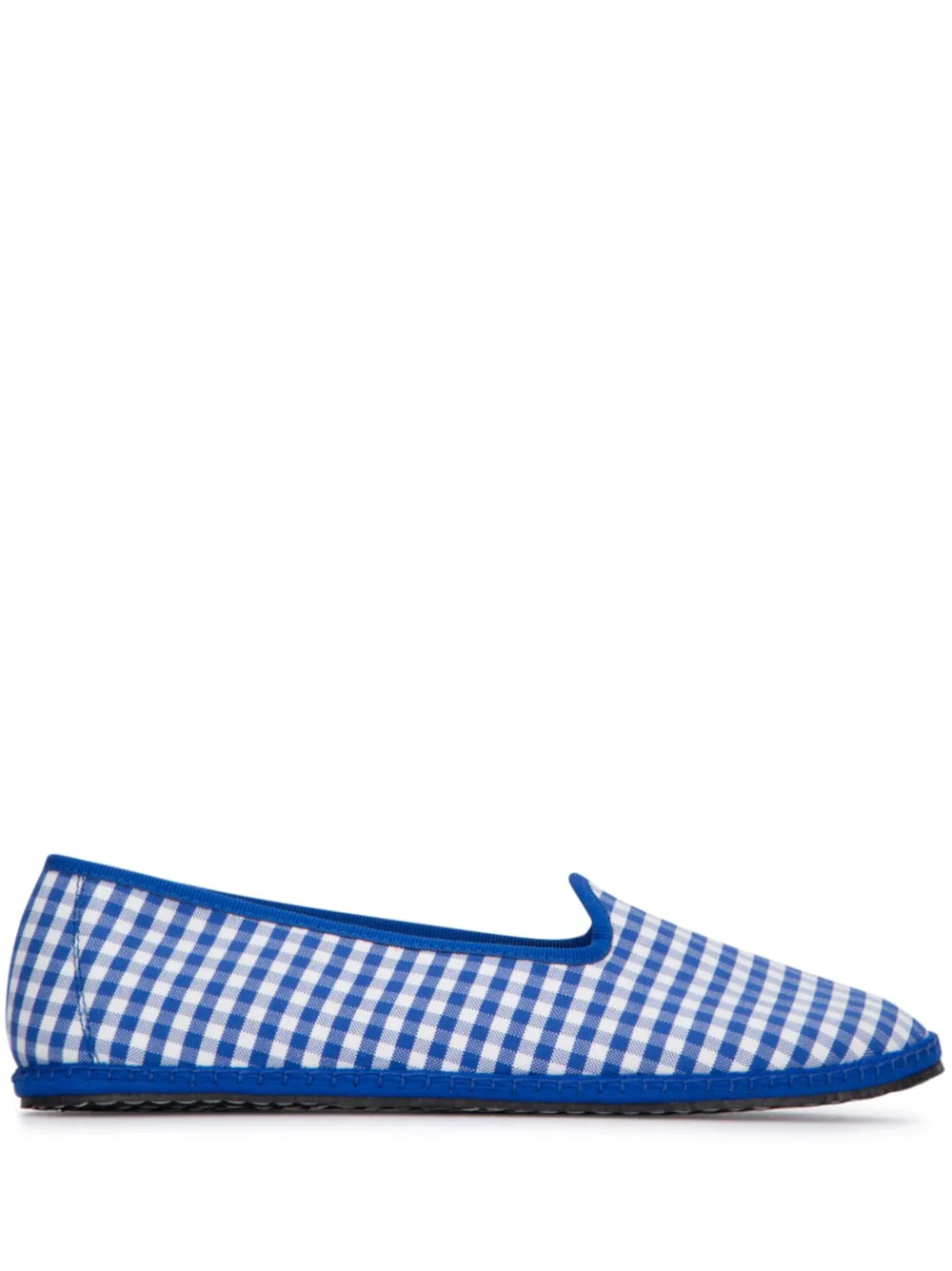 Vibi Venezia check-print loafers Blue
