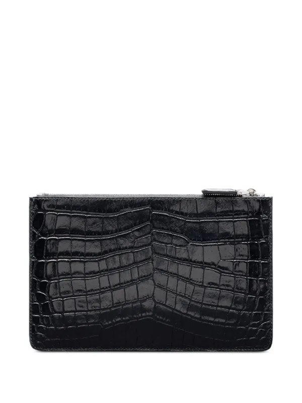 Prada レザー トラベルポーチ | ブラック | FARFETCH JP