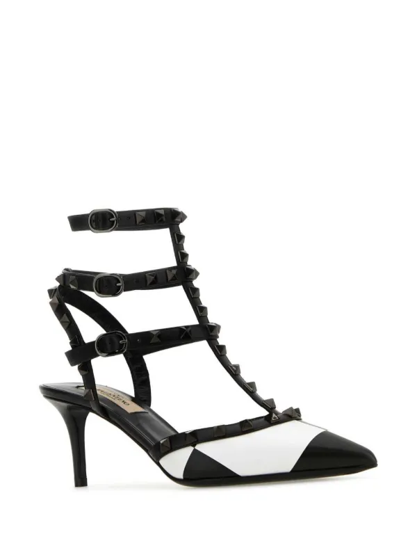 Valentino ロックスタッズパンプス VALENTINO ロックスタッズ ブラック レザー ヴァレンティノ