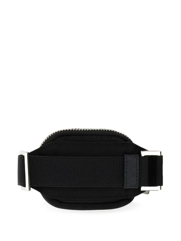 人気！【PRADA】プラダ ロゴプレート ベルトバッグ Prada ロゴプレート ベルトバッグ | ブラック | FARFETCH JP