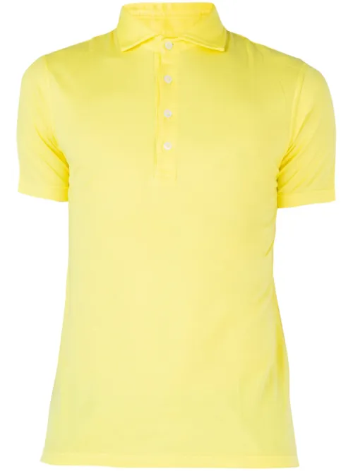 Fedeli polo en maille fine - Jaune - Fedeli - Modalova