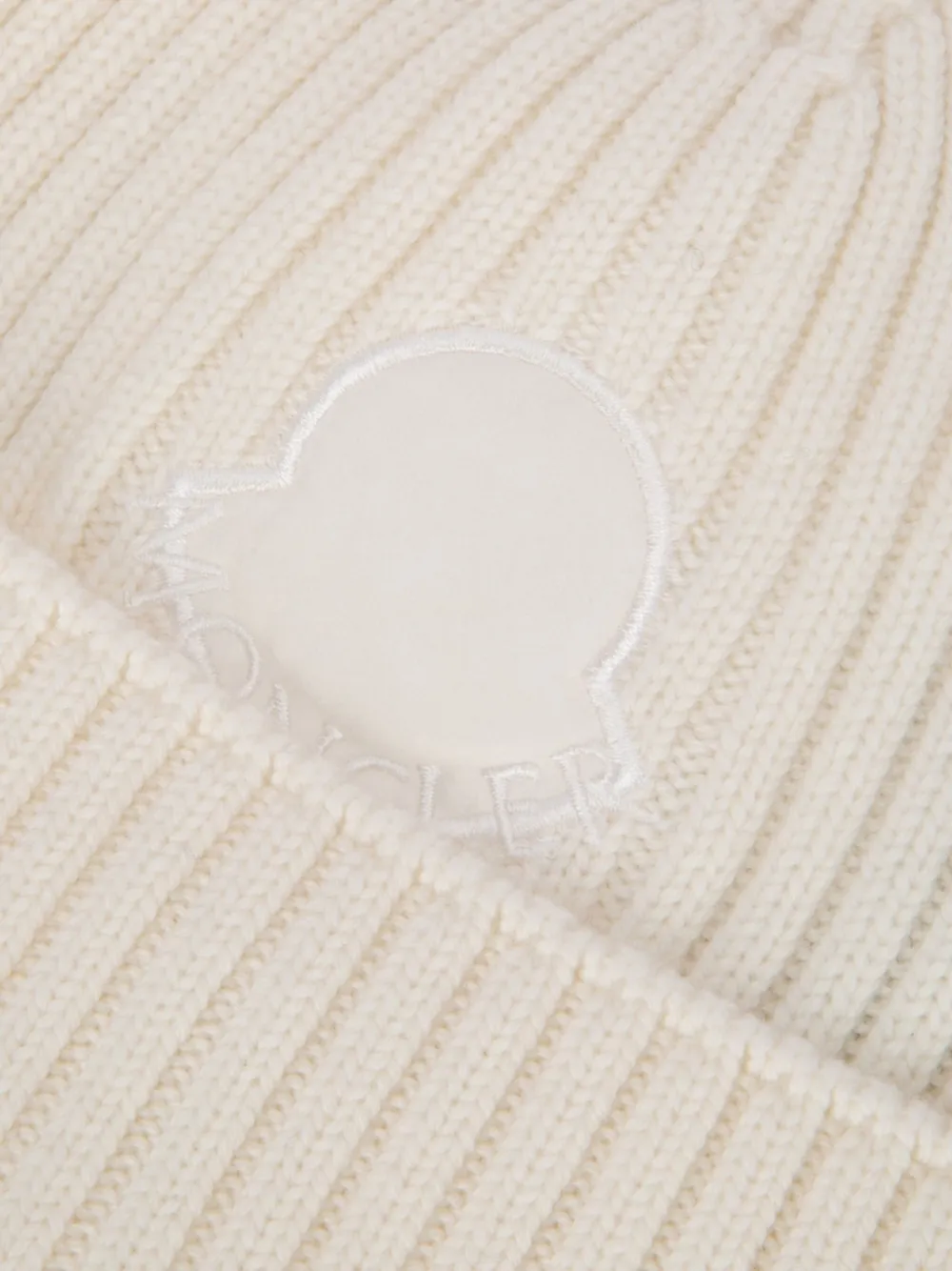 Moncler Enfant Muts met logopatch Beige