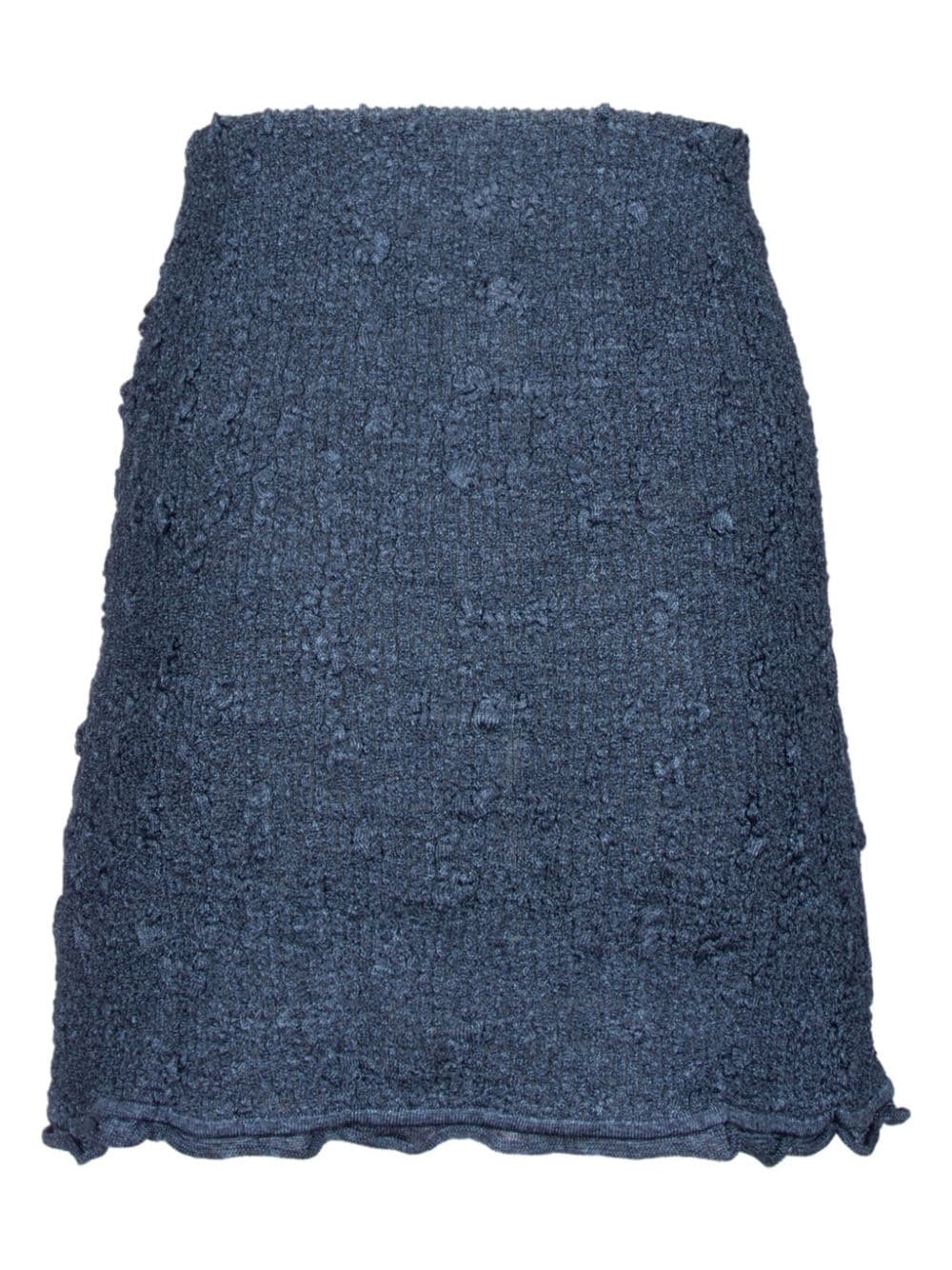 Yuzefi knitted mini skirt - Blauw