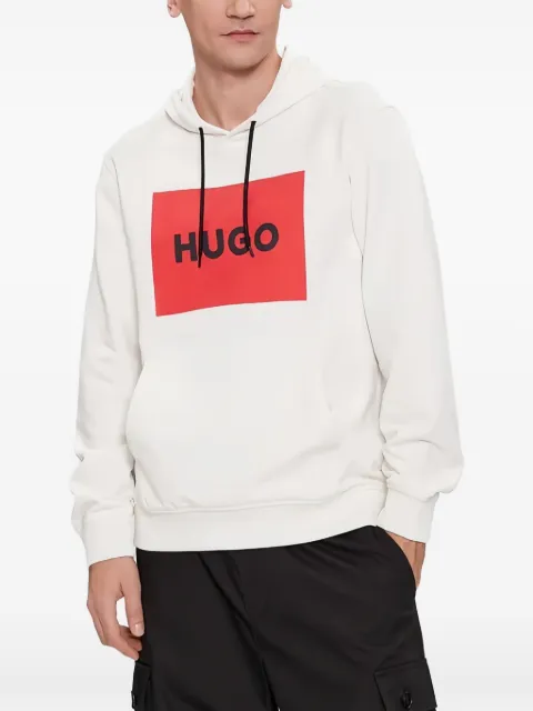 HUGO logo-stamp hoodie