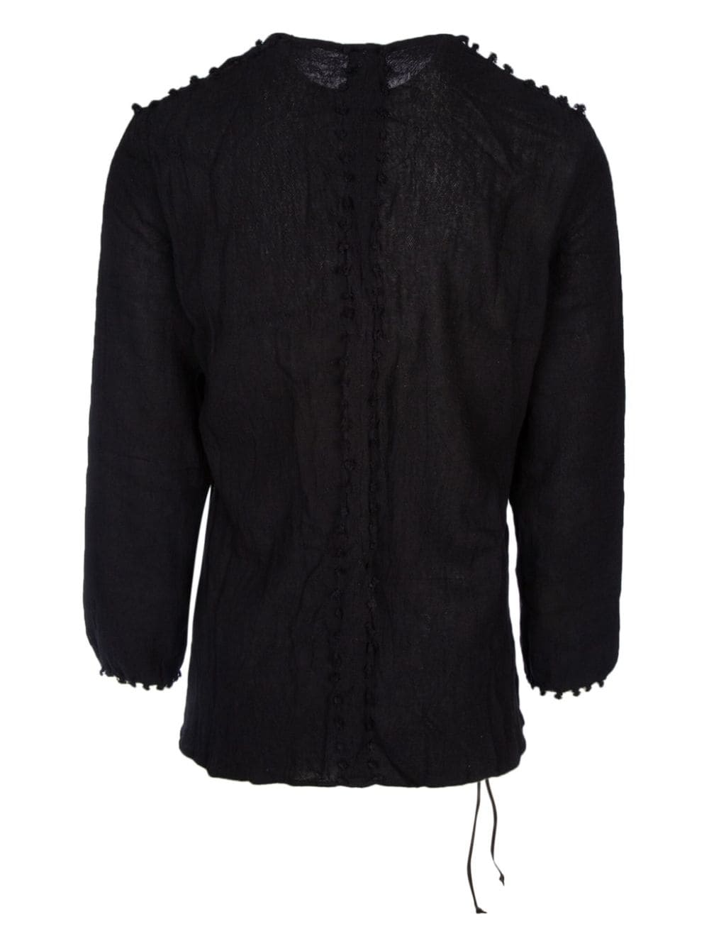 Caravana decorative-stitch shirt - Zwart