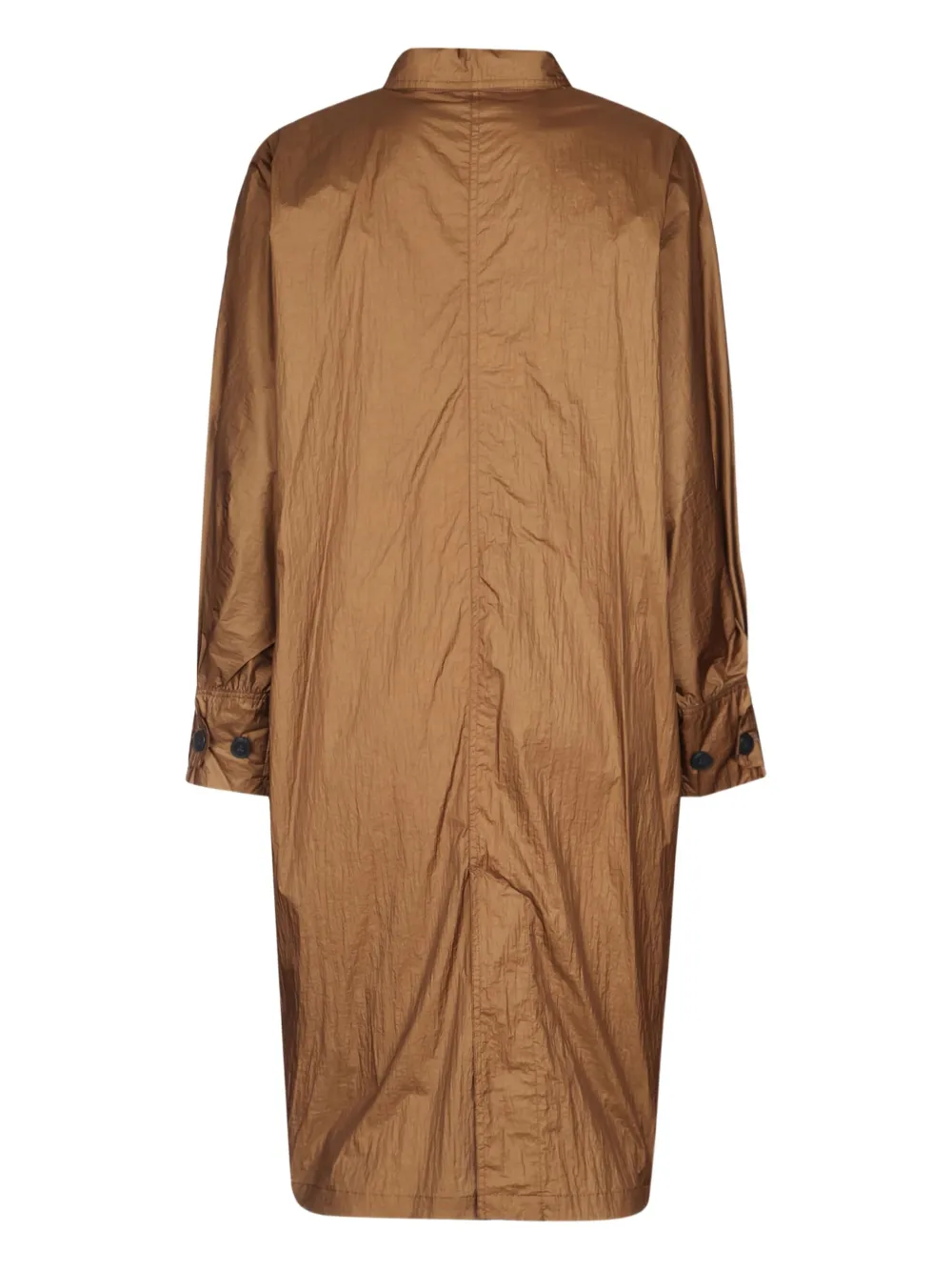 Add Button-fastening Patch-pocket Coat In Multi
