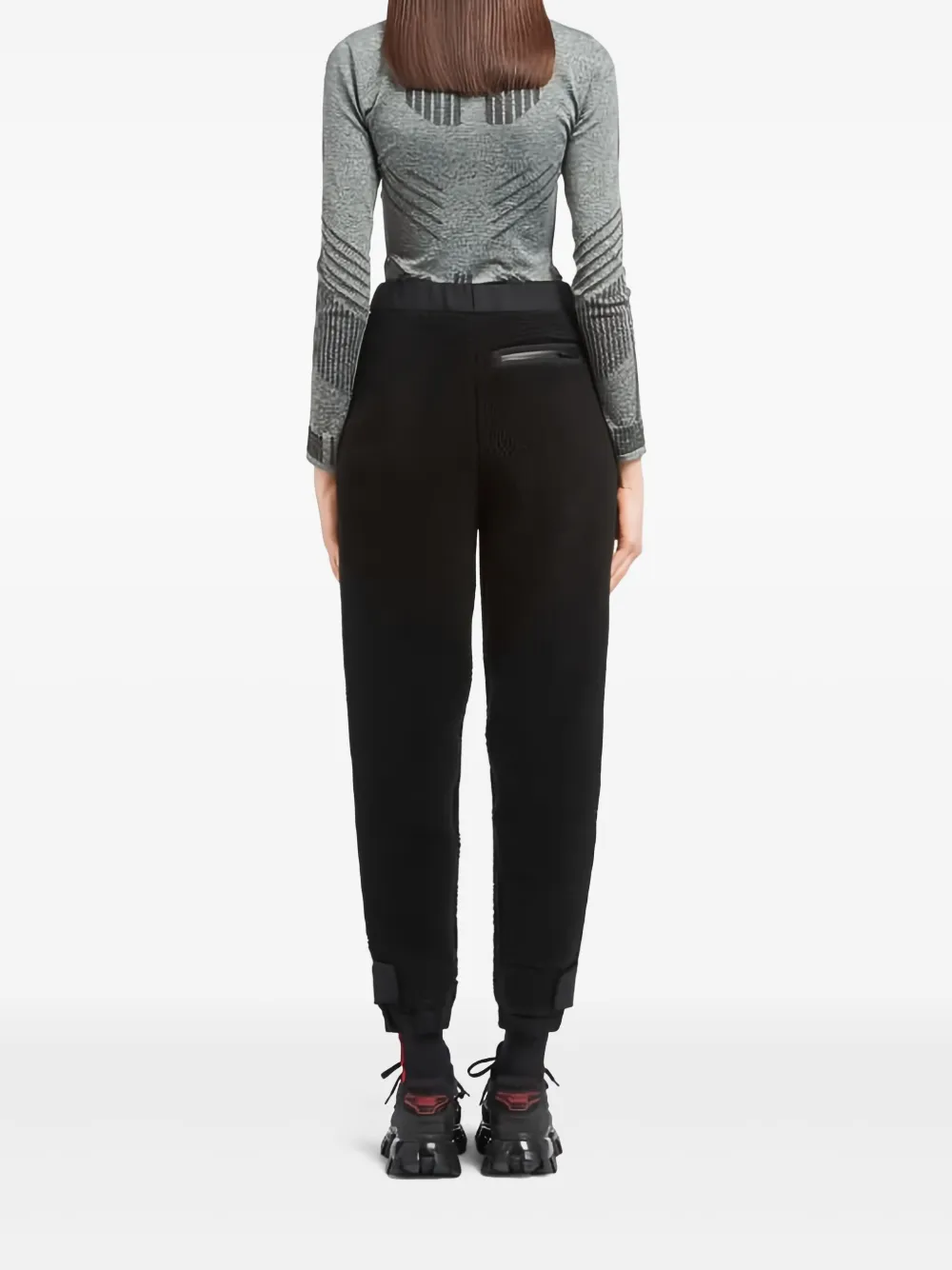 Prada Broek met logoprint Zwart
