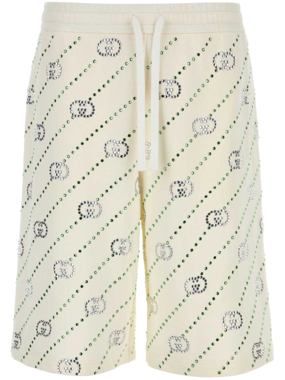 Gucci Crystal Interlocking G Shorts | Neutrals | FARFETCH