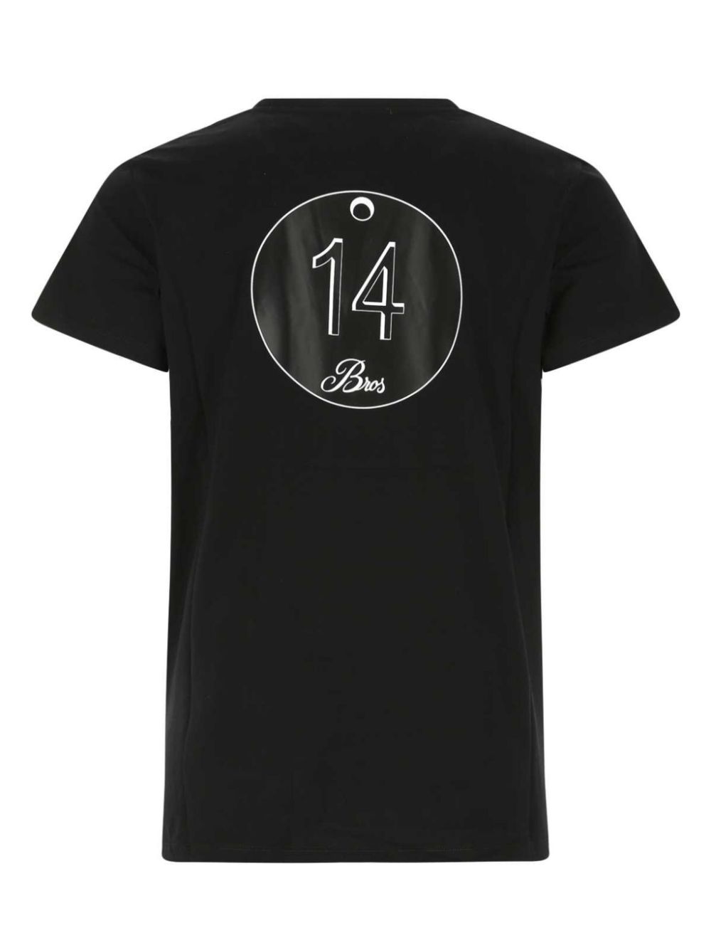 14BROS printed cotton T-shirt - Black