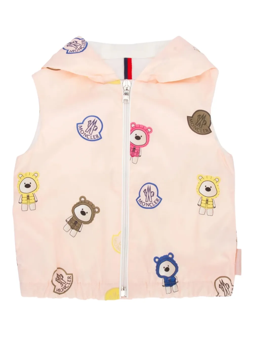 Moncler Enfant Top met teddybeerprint Roze