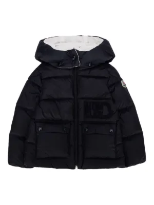 Moncler Enfant Chamarra Capitonada Sesen Con Capucha | Azul