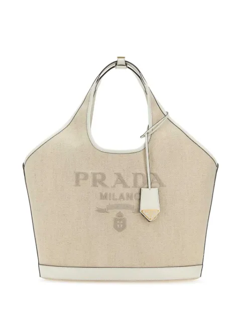 Prada canvas tote bag