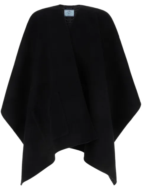 Prada triangle-logo cape