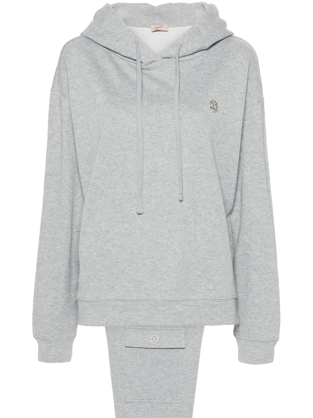 TWINSET logo-plaque tracksuit - Grigio
