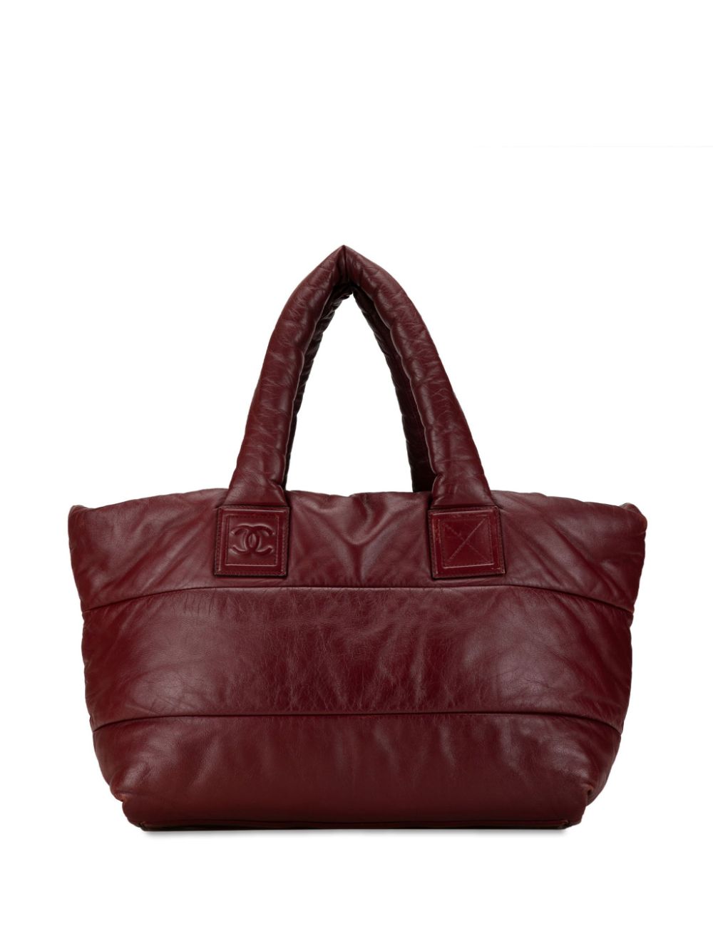 CHANEL Pre-Owned 2008-2009 Medium Lambskin Coco Cocoon tote bag - Rood