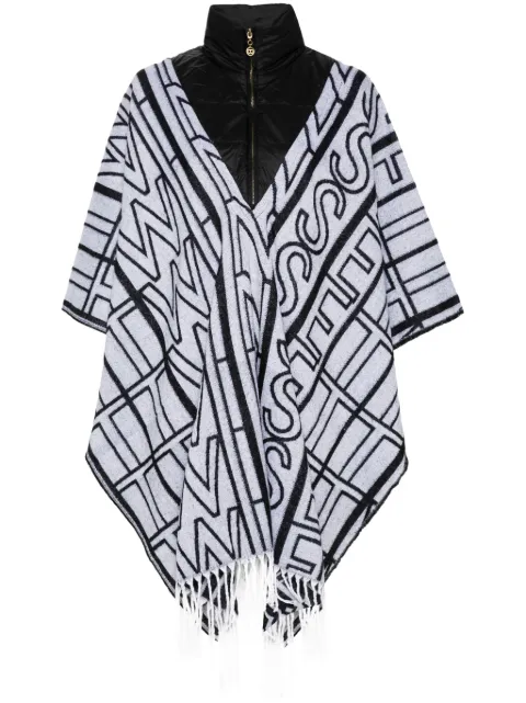TWINSET logo-jacquard cape