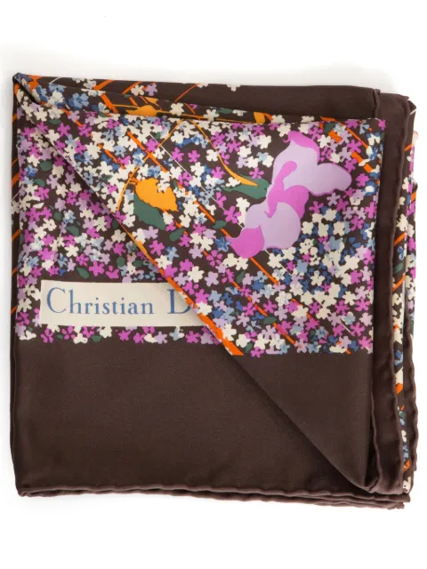 Christian Dior Pre-Owned 1970s floral-print scarf