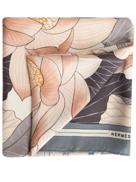 Hermes 1994 Fleurs de Lotus scarf Women