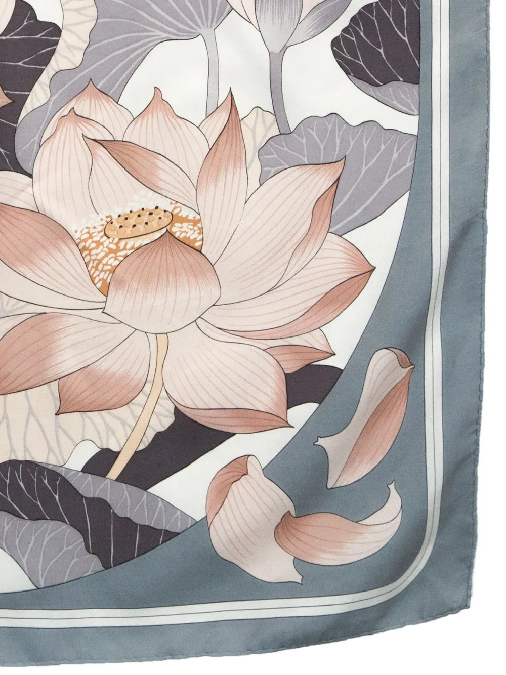 Hermès Pre-Owned 1994 Fleurs de Lotus scarf - Grijs