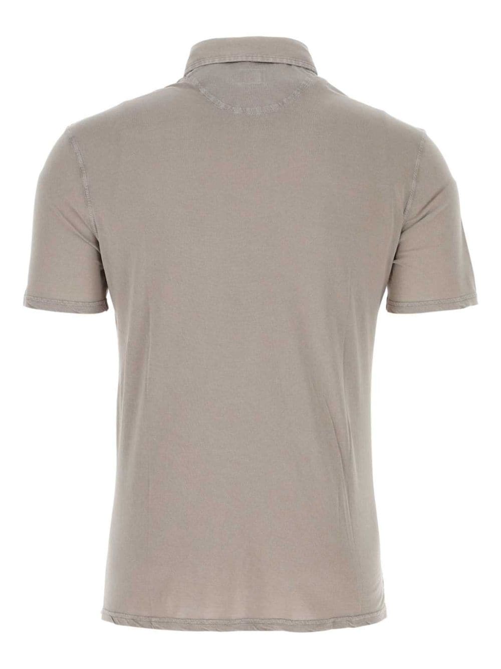 Shop Fedeli Cotton Polo Shirt In Grau