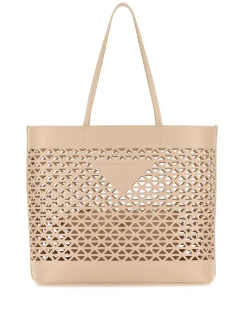 Prada leather shopping bag