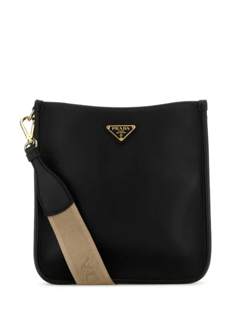 Prada triangle-logo leather crossbody bag