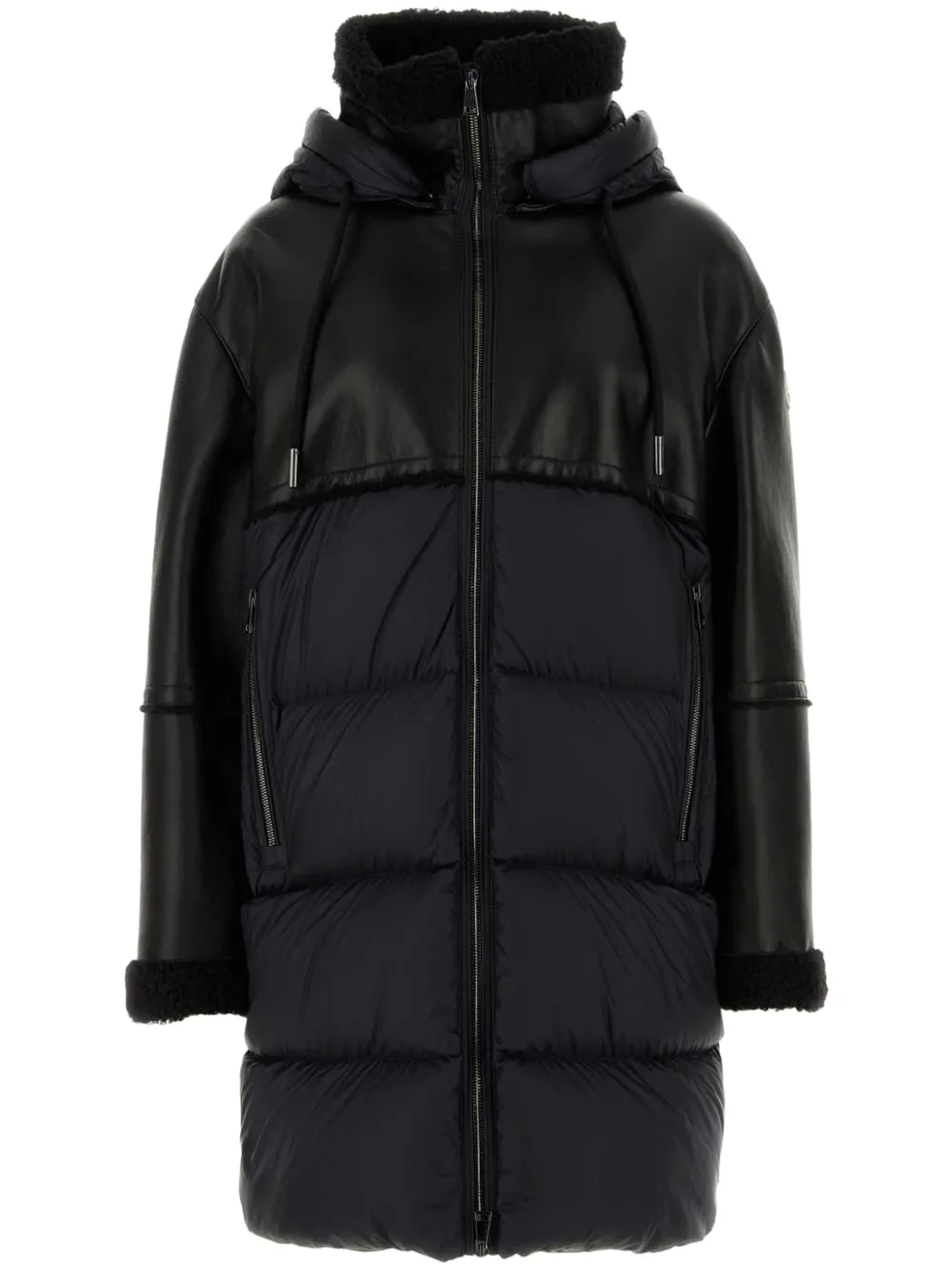 Moncler Tana gewatteerd jack met capuchon Zwart