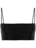 Alexander Wang embellished crop top - Black