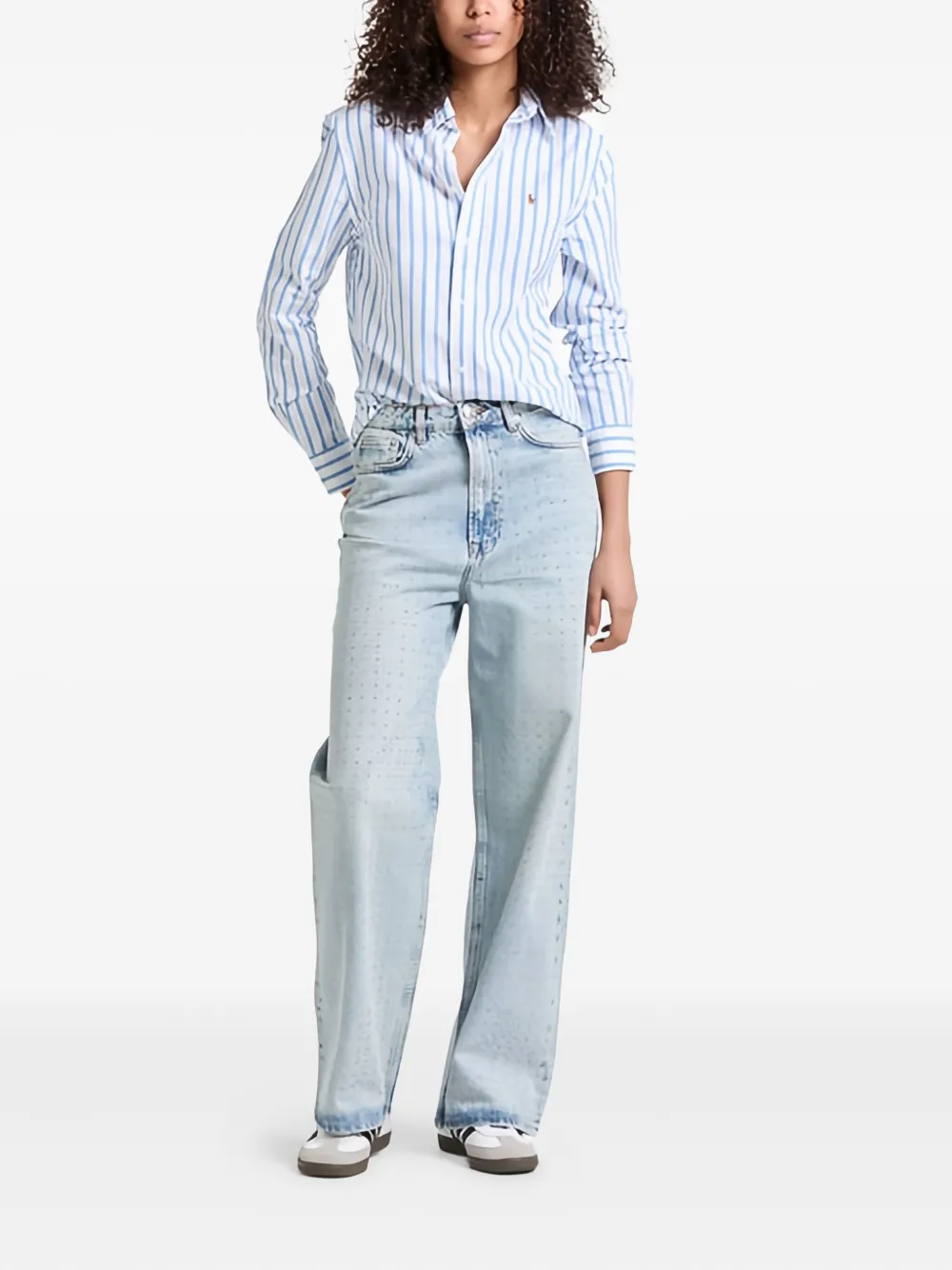 Polo Ralph Lauren Gestreept blouse Wit