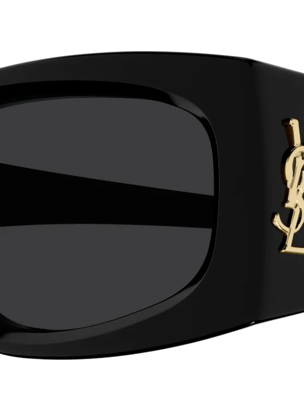 Saint Laurent Eyewear カサンドルロゴ サングラス | ブラック