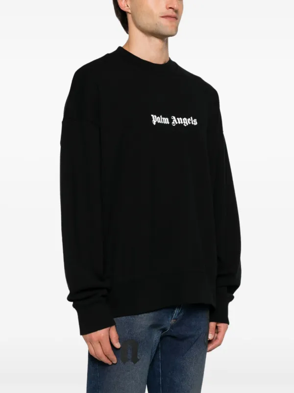 関税込★PALM ANGELS★ロゴ スウェットシャツ Palm Angels ロゴ スウェットシャツ | ブラック | FARFETCH JP
