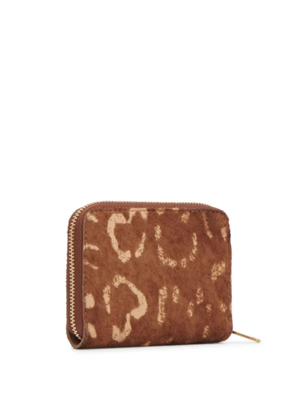 Leopard print wallet purse sale