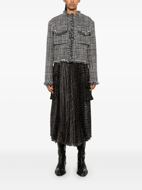 Sacai パターン スカート | ブラック | FARFETCH JP