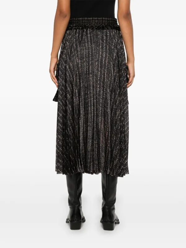 Sacai パターン スカート | ブラック | FARFETCH JP
