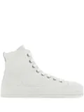 Ann Demeulemeester suede high-top sneakers - White