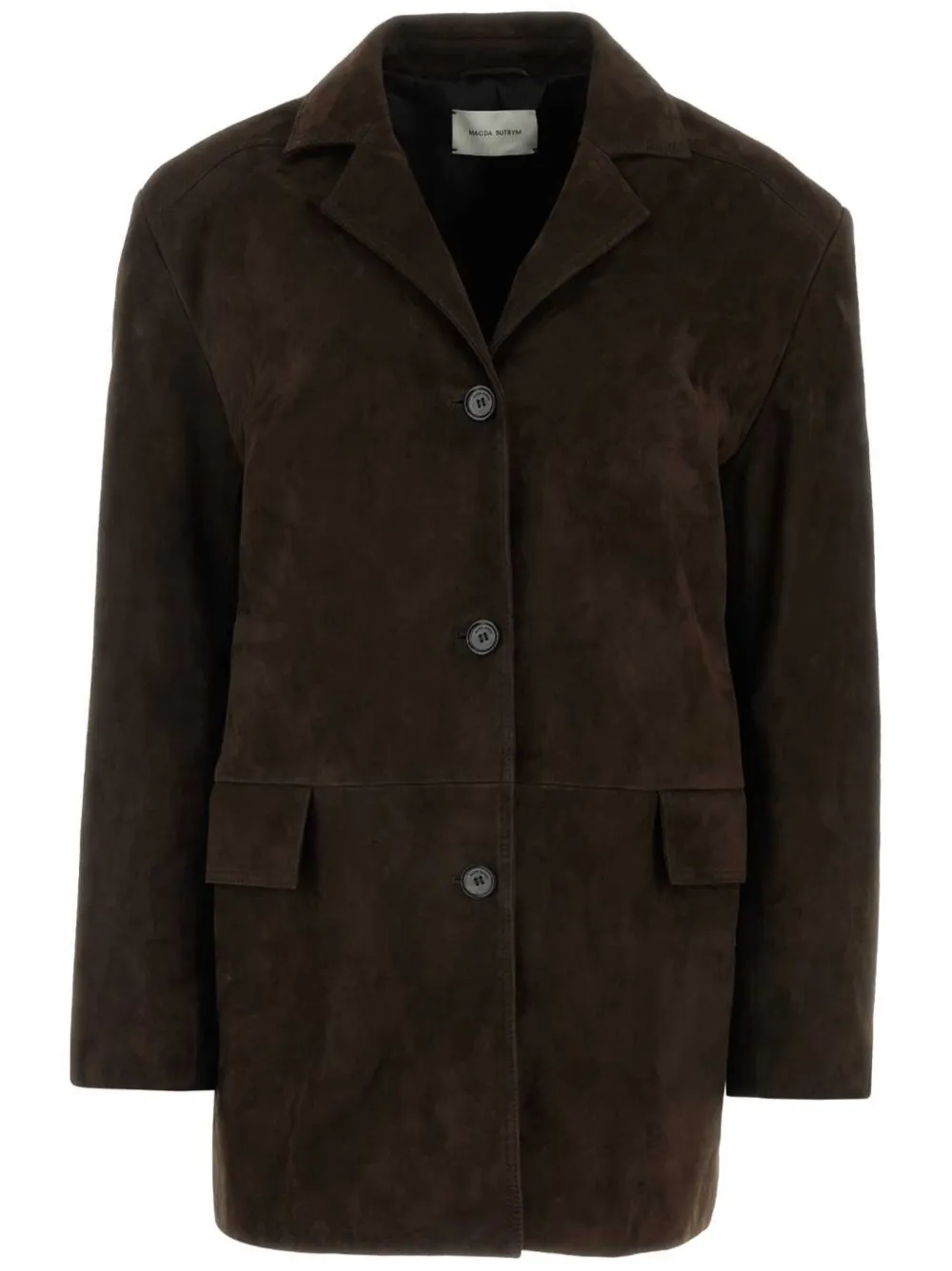 Magda Butrym suede blazer Bruin