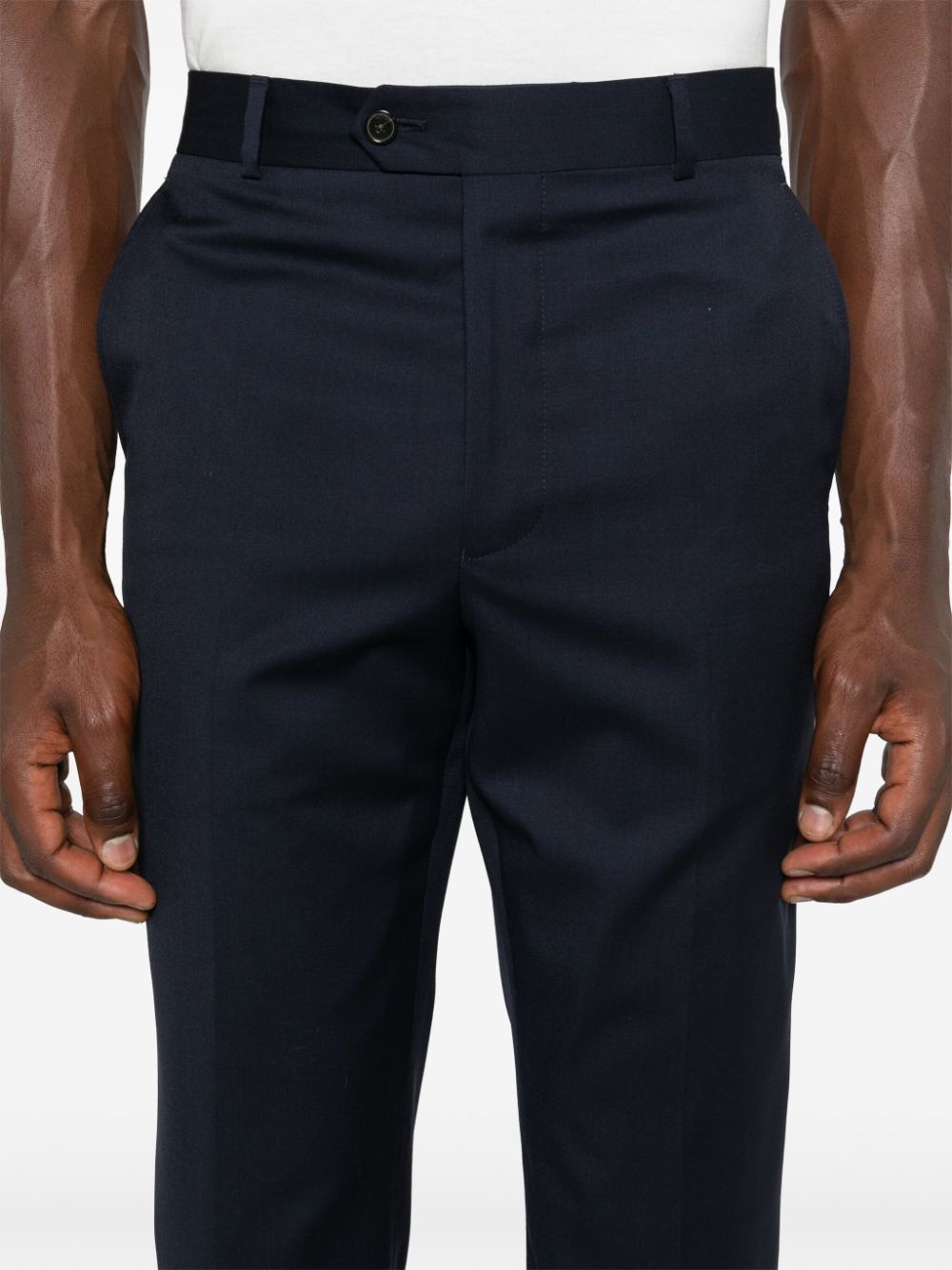 Shop Fursac Straight-leg Trousers In Blue