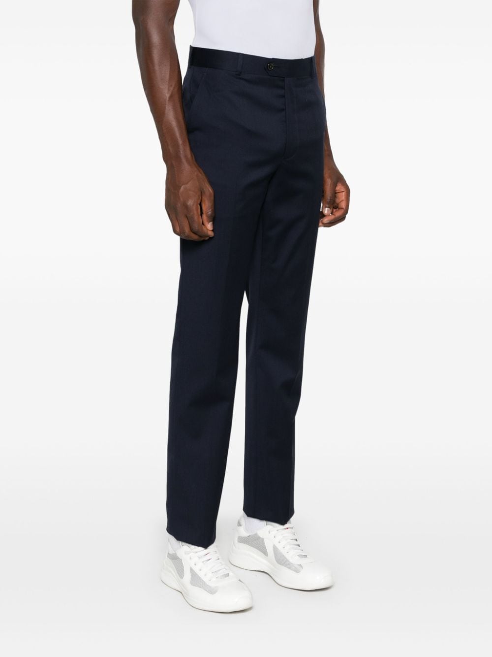 Shop Fursac Straight-leg Trousers In Blue