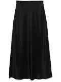 Roberto Collina satin midi skirt - Black